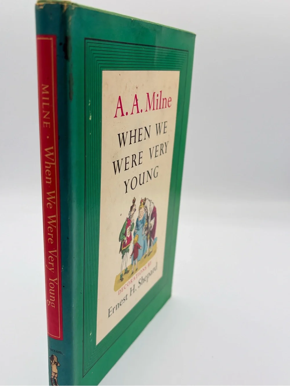 Vintage A. A. Milne Set — When We Were Very Young & Now We Are Six (Green, Teal) - Picture 5 of 13